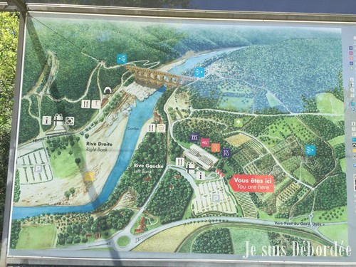 Plan du pont du Gard
