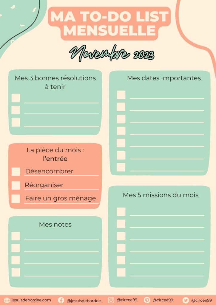 To-do list de novembre