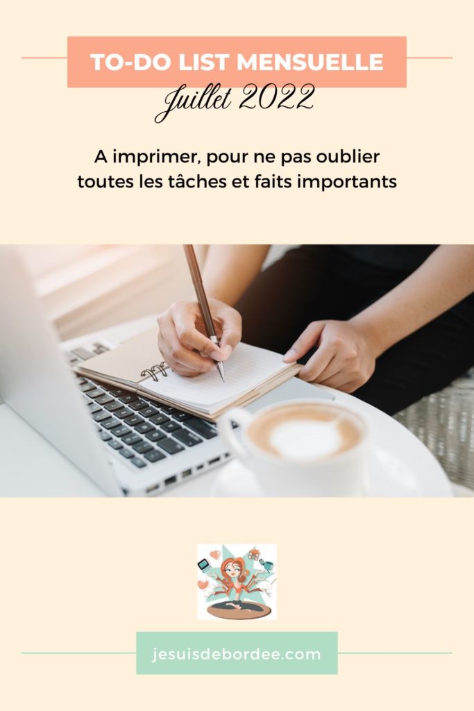 to-do list juillet 2022