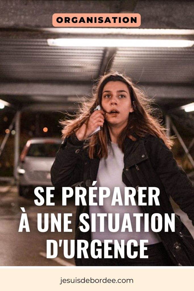 se préparer à une situation d'urgence