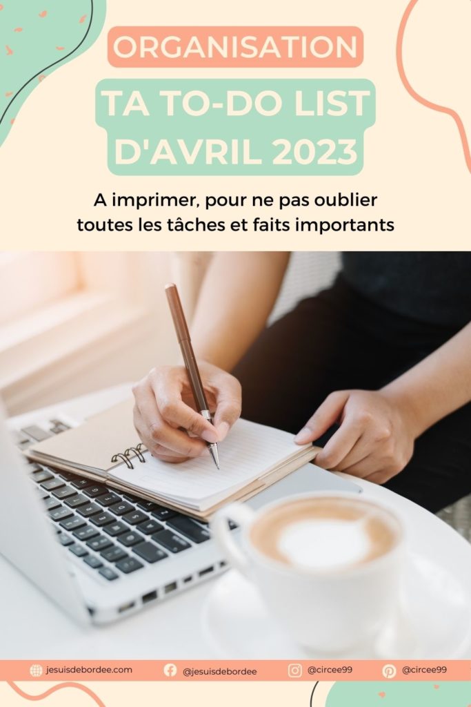 to-do list avril 2023