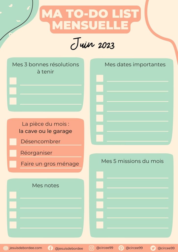 to-do list de juin