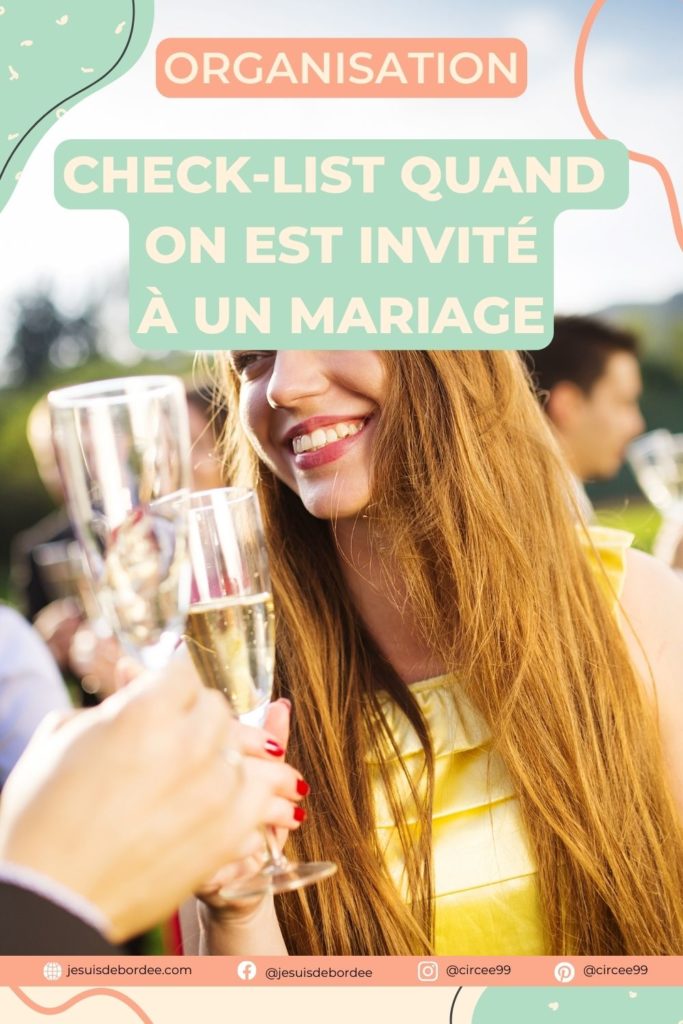 Check-list quand on est invité à un mariage