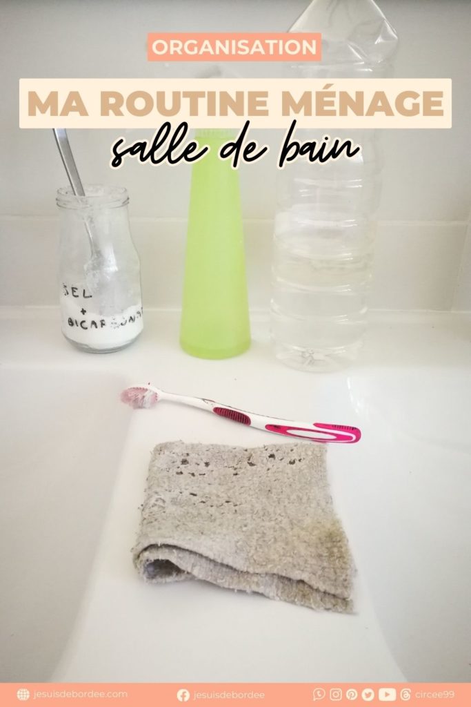 routine ménage salle de bain
