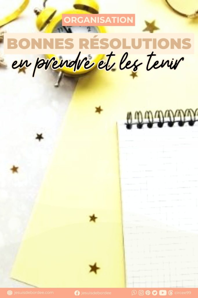 bonnes résolutions nouvel an