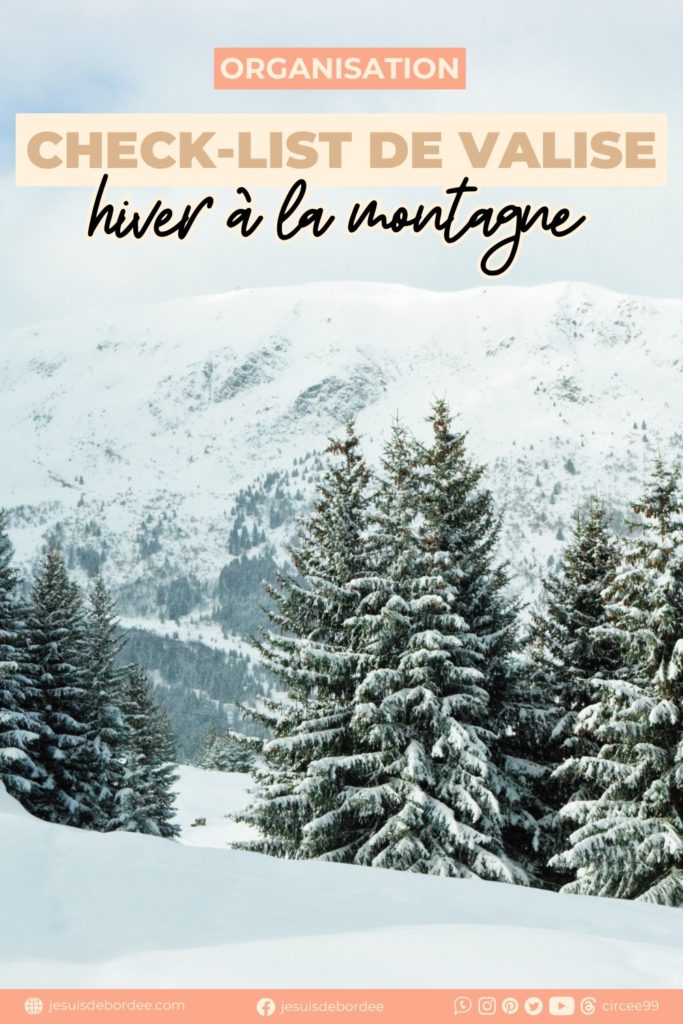 Check list valise hiver montagne