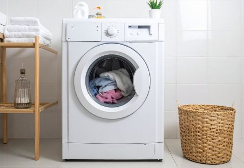 désencombrer sa buanderie méthode simple paniers de linge produits rangement