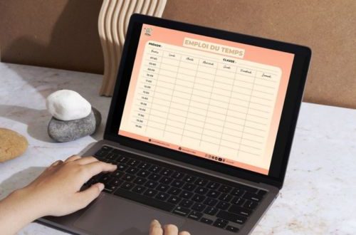 emploi du temps à remplir