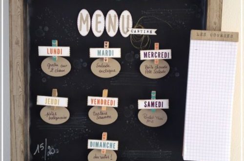 DIY menu repas