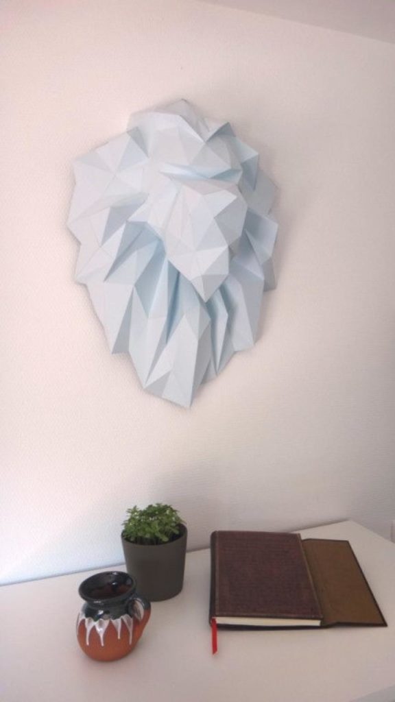sculpaper lion