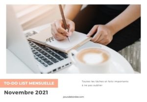 To-do list de novembre