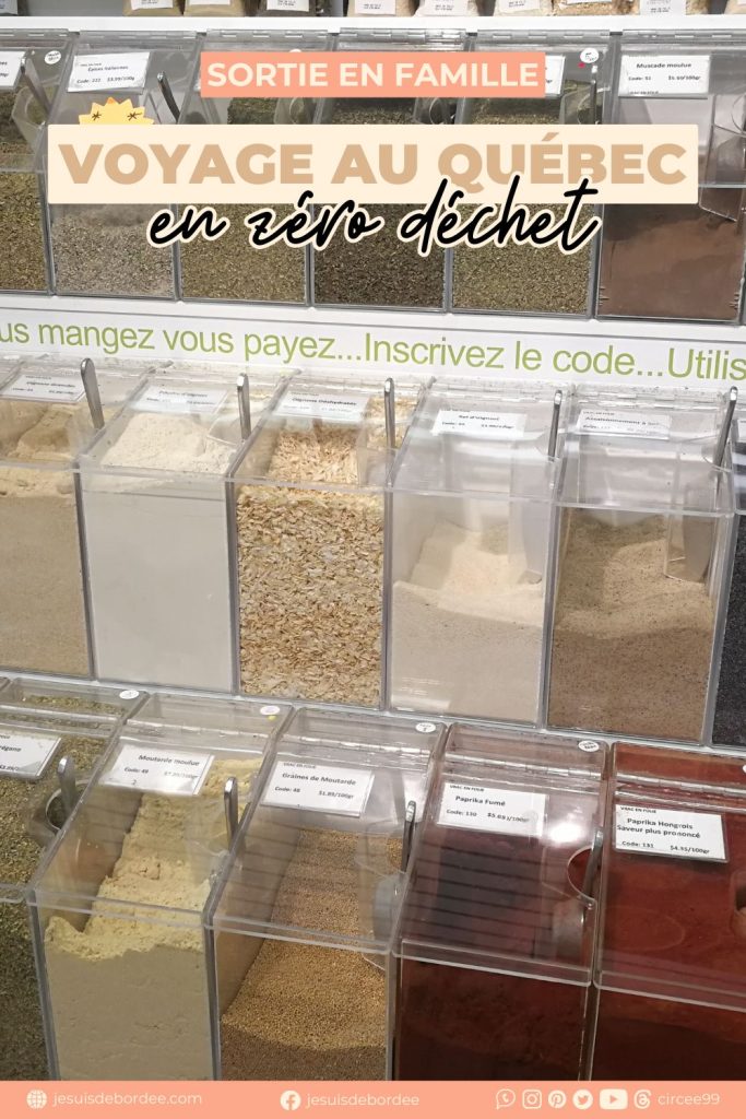 voyage quebec zero dechet