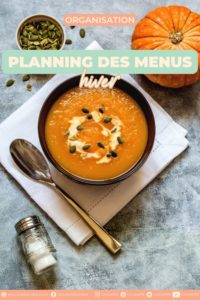 planning des menus d'hiver
