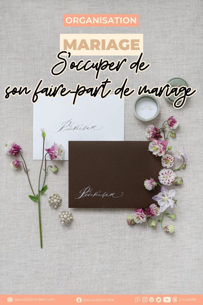 faire part mariage préparatifs