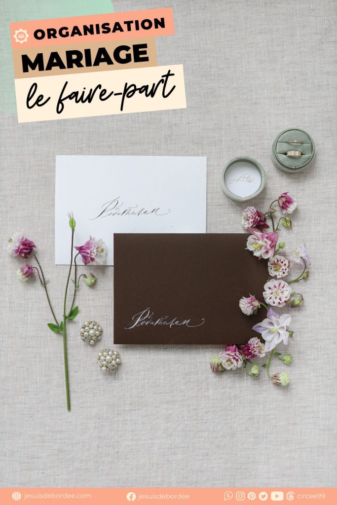 faire part mariage préparatifs