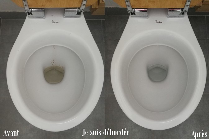 avant après ménage WC