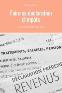 faire sa déclaration d'impôts