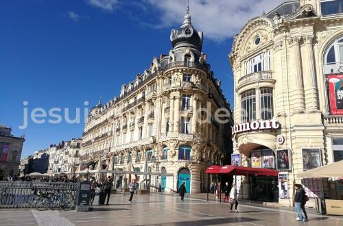centre ville montpellier herault place comédie
