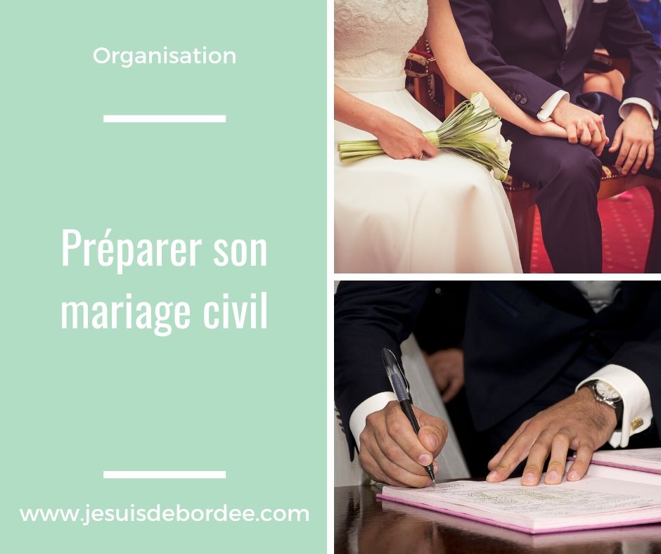 préparer son mariage civil