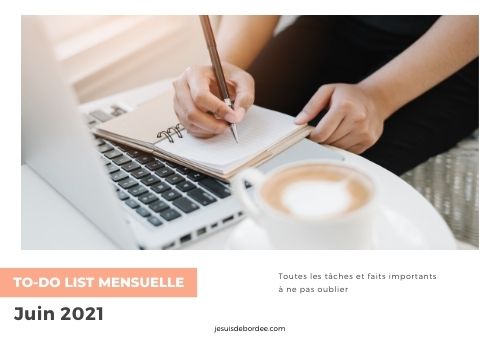To-do list de juin 2022