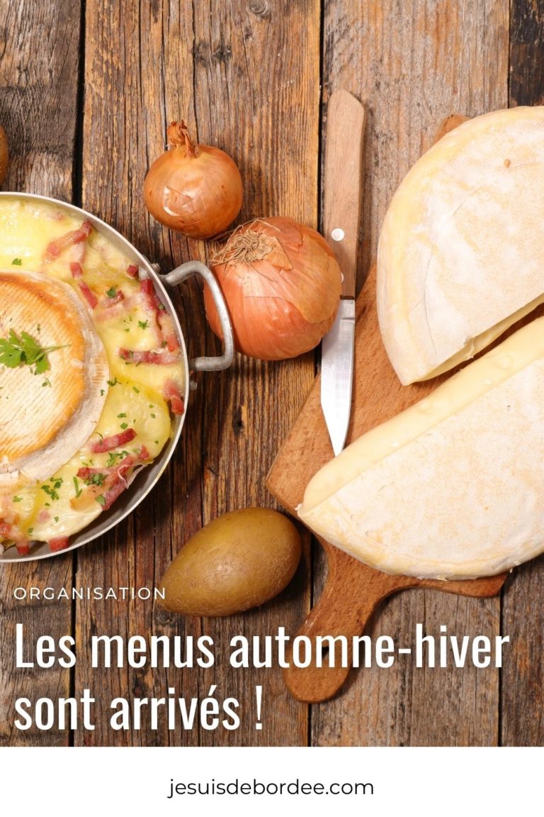 Menus automne hiver, retrouve mes plannings à imprimer