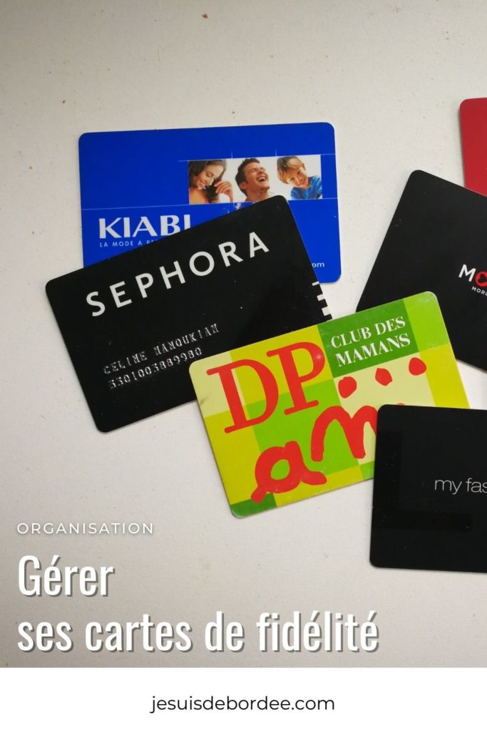 Gérer ses cartes de fidélité