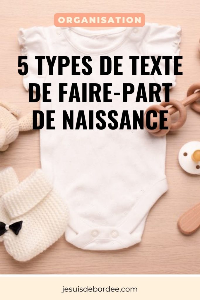 texte faire part naissance