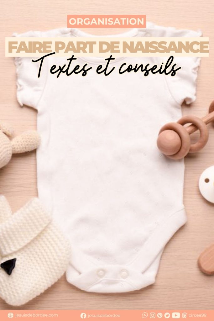 texte faire part naissance préparer arrivée bébé