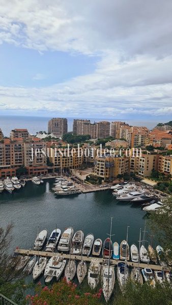 Vue sur le port de Fontvieille