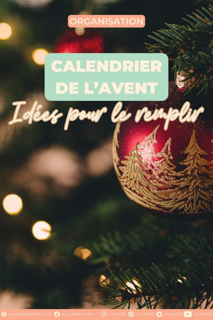 22 idées pour remplir son calendrier de l'avent