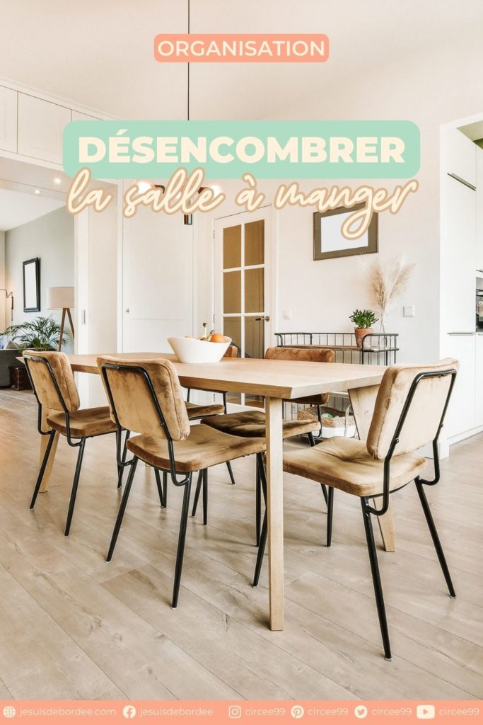 désencombrer la salle à manger