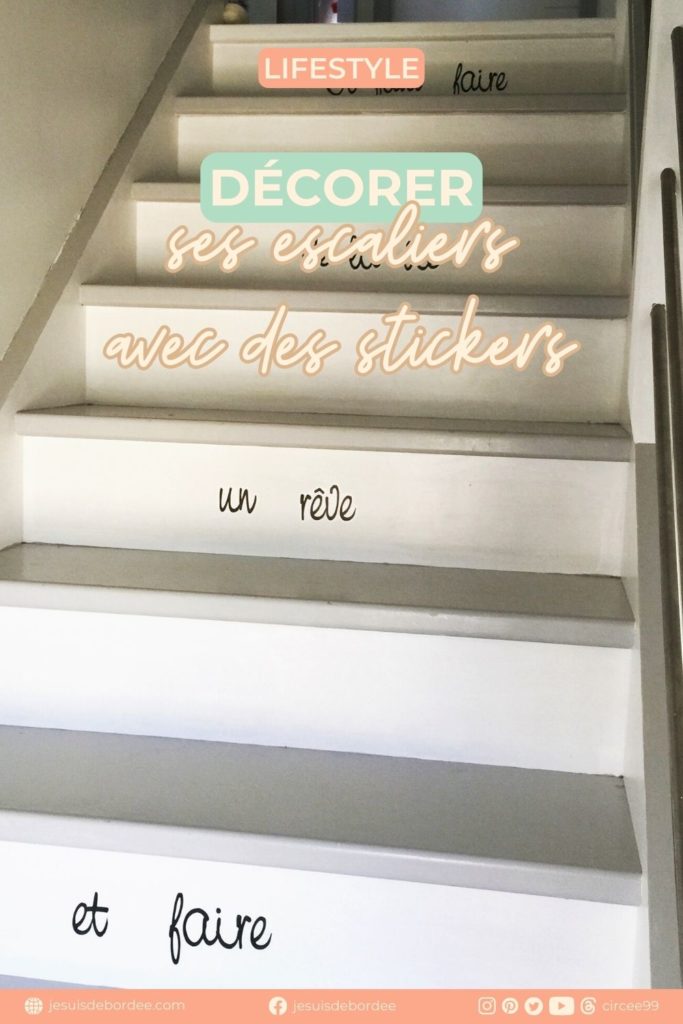 décorer des escaliers avec des stickers