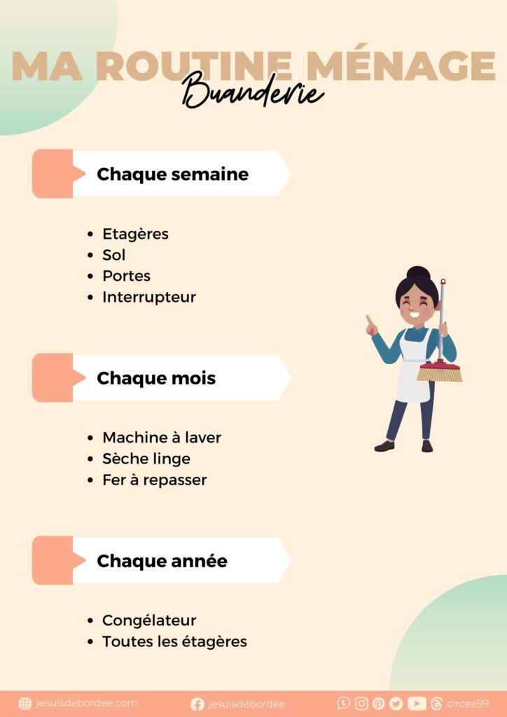 routine ménage buanderie