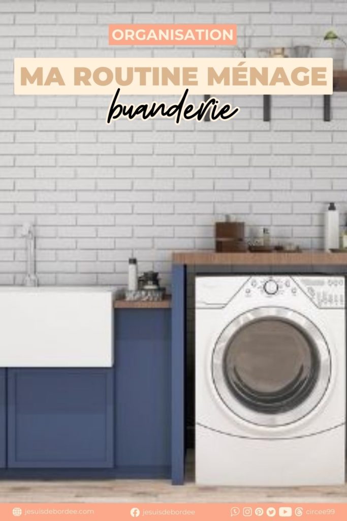 routine ménage buanderie