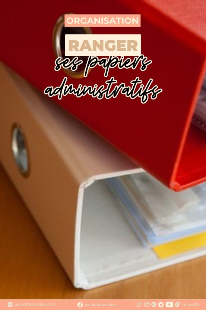 Ranger papiers administratifs
