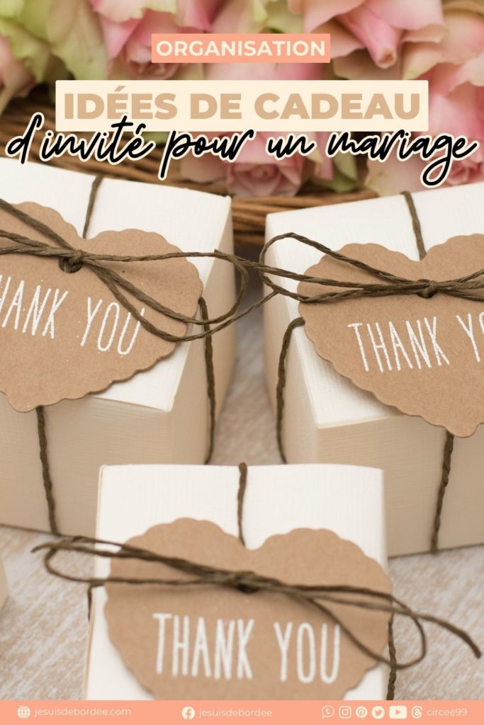 cadeau invité mariage