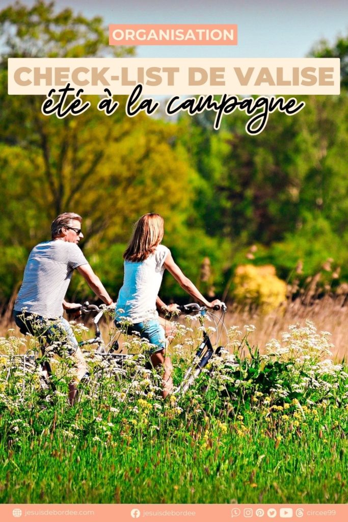 check list valise été campagne