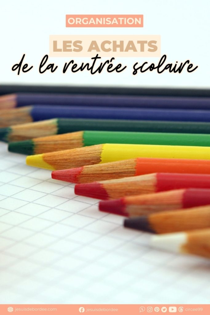 achats rentrée scolaire