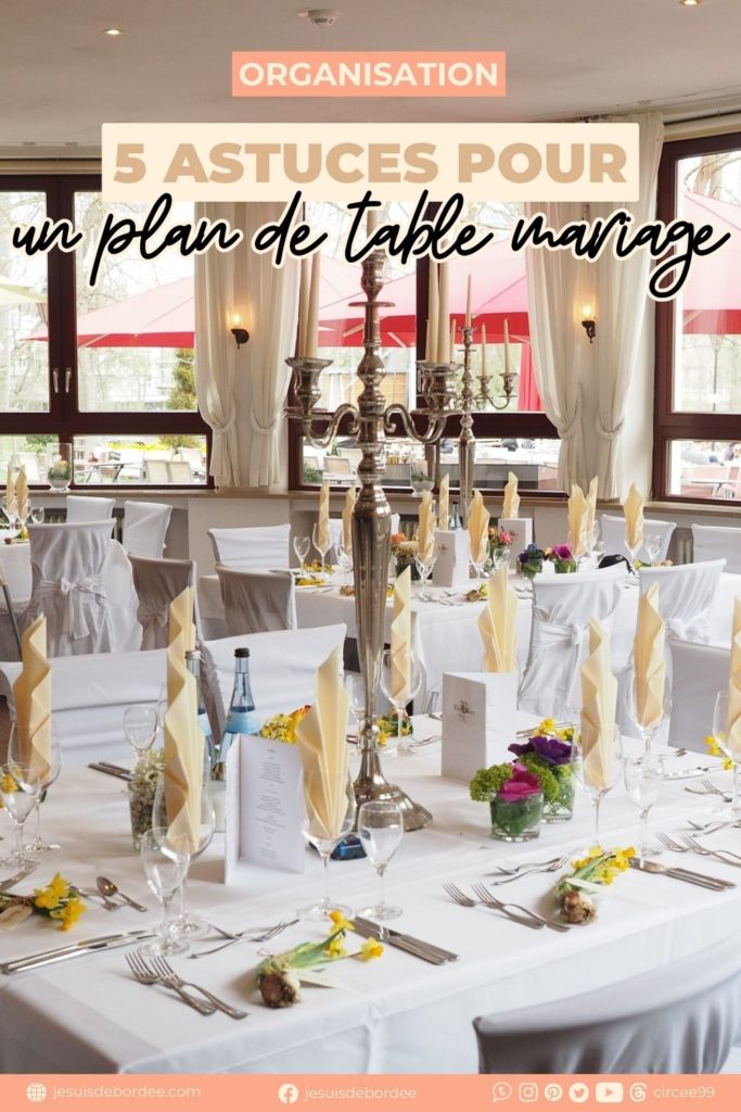 plan de table mariage
