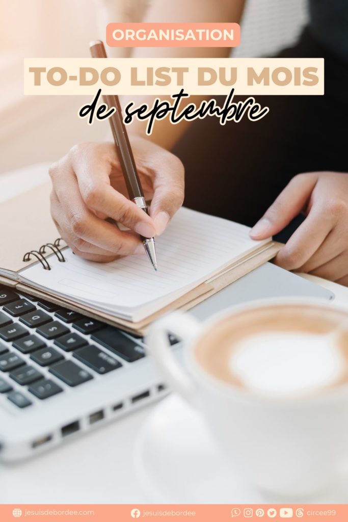 To do list de septembre
