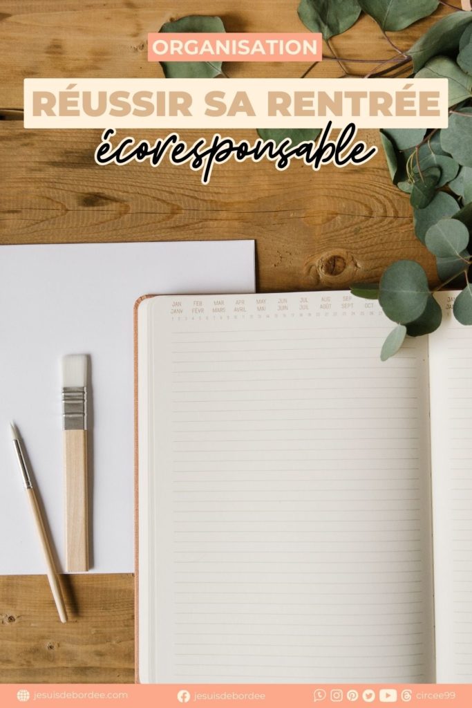 rentrée écoresponsable