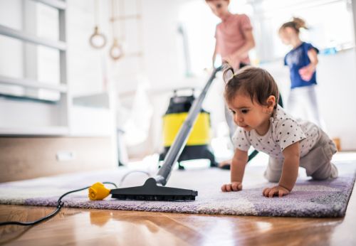 Routine ménage chambre enfant
