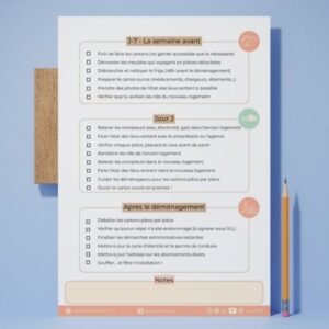 Alternative view of Check list déménagement à imprimer