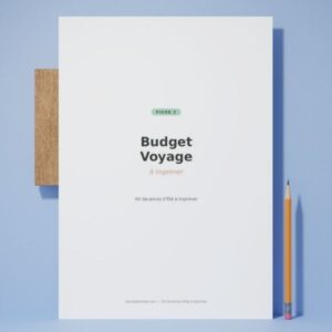 Suivi de budget voyage à imprimer, fiche 2 du Kit Vacances d'Été à Imprimer